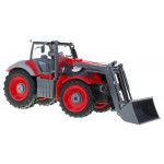 Traktor s prívesom RC 1:28 červeno-zelený RTR